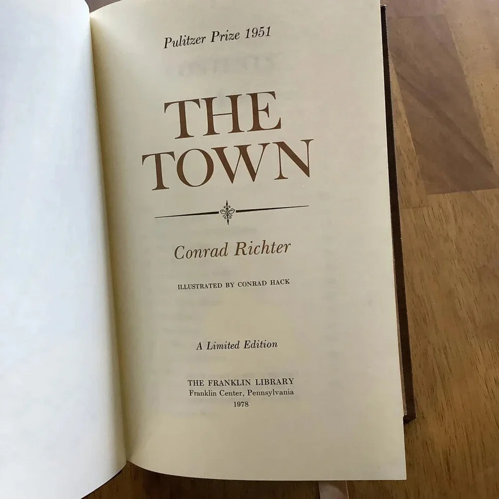 The Town By Richter 1978 Leather Bound Franklin Mint